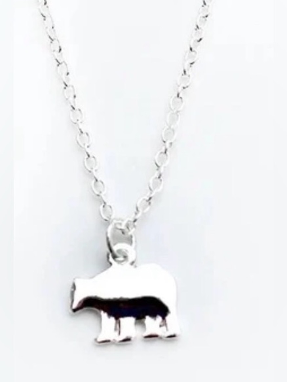 Lucky Feather "Amazing Mom" Mama Bear Sterling Silver Dipped Necklace NWT